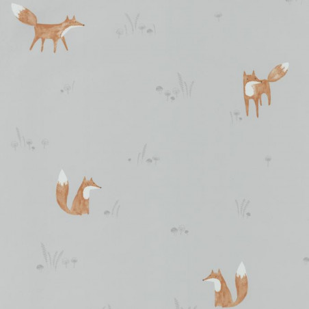 Papier peint intissé enfant orange RENARD - My Little World par Caselio - 29809422