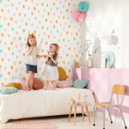 Papier peint intissé ballons rose et orange PARTY TIME - Girl Power par Caselio - 100862818 Papier peint intissé ballons rose et orange PARTY TIME - Girl Power par Caselio - 100862818