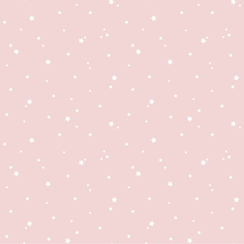 Papier peint intissé étoiles blanc YOU'RE MY STAR - Girl Power par Caselio - 100804000