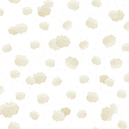 Papier peint intissé nuages or HEAD IN THE CLOUDS - Girl Power par Caselio - 100852223