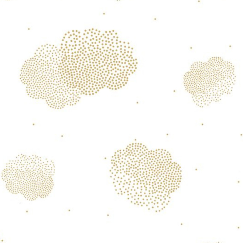 Papier peint intissé nuages or HEAD IN THE CLOUDS - Girl Power par Caselio - 100852223