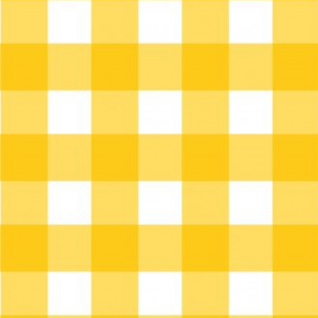 Papier peint vinyle sur intissé géométrique jaune et blanc MARMELADE - Au Bistrot d'Alice par Caselio - 100662020