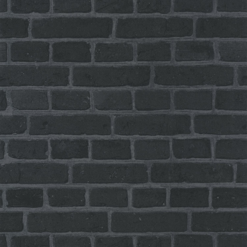 Papier peint vinyle sur intissé géométrique noir BRICK - Au Bistrot d'Alice par Caselio - 100689190 Papier peint vinyle sur intissé géométrique noir BRICK - Au Bistrot d'Alice par Caselio - 100689190