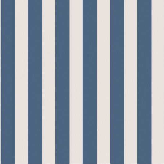Papier peint vinyle sur papier rayure bleu et blanc RAYURE - Fregate par Casadeco - 20036100