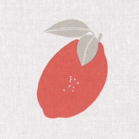 Papier peint vinyle sur intissé fruits rouge et taupe SMOOTHIE - Au Bistrot d'Alice par Caselio - 100648010