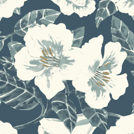 Papier peint intissé floral blanc et doré DING DING DONG - The Place to Be(d) par Caselio - 101796166