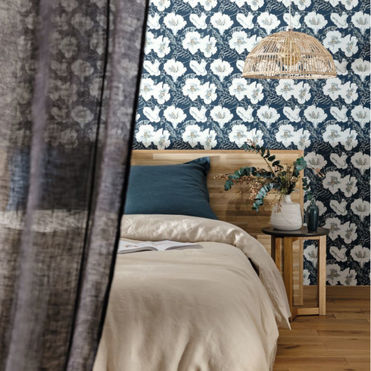 Papier peint intissé floral blanc et doré DING DING DONG - The Place to Be(d) par Caselio - 101796166