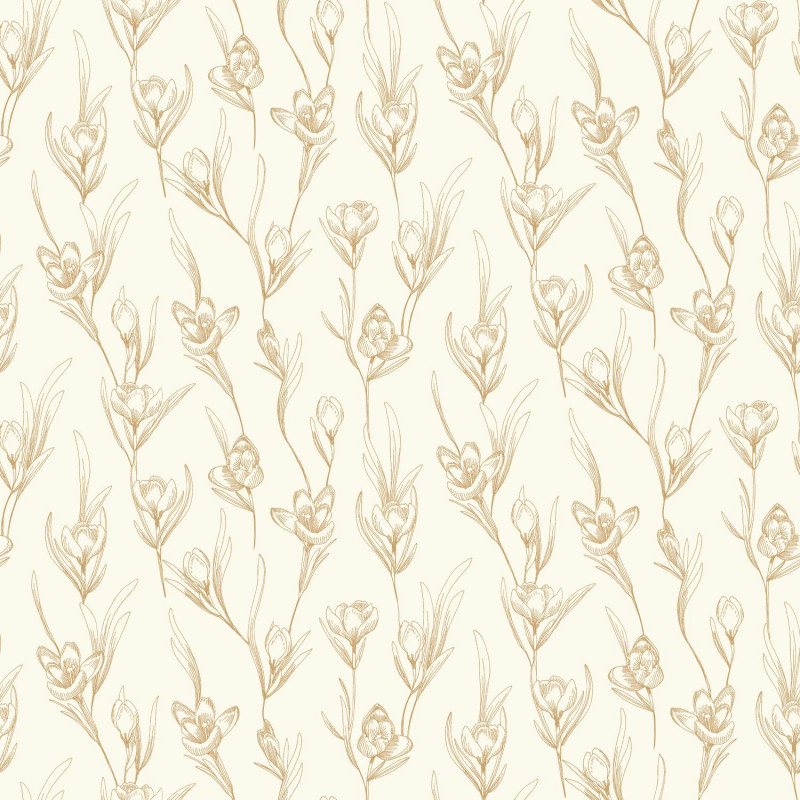 Papier peint intissé floral or DAY DREAMING - The Place to Be(d) par Caselio - 101781029