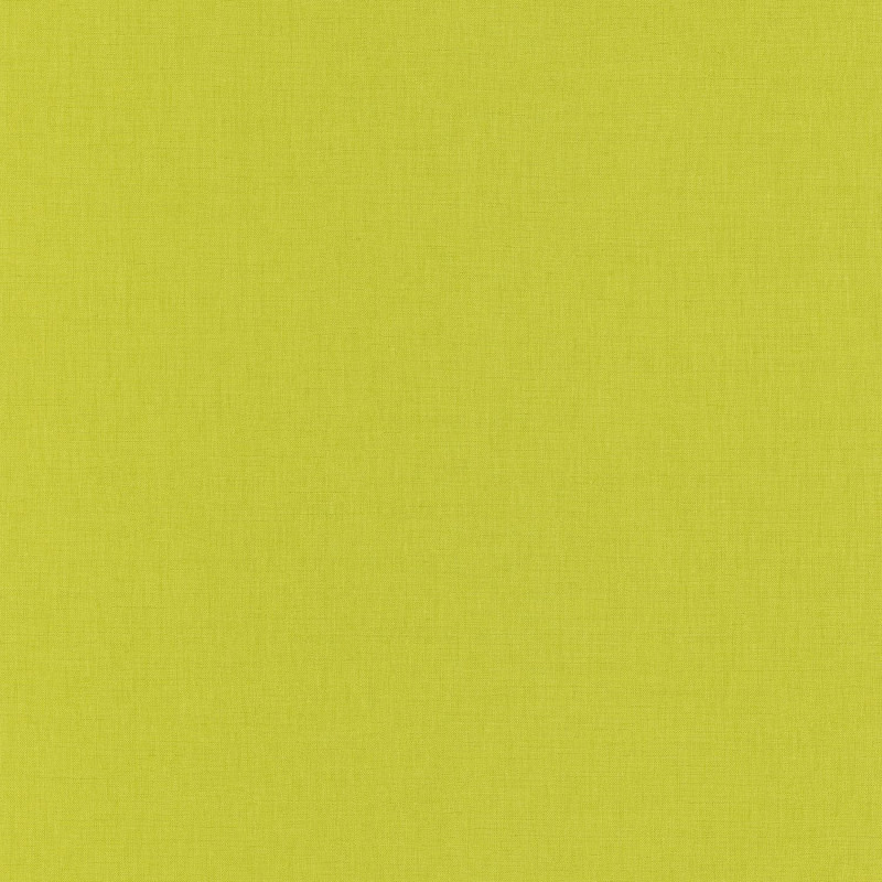Papier peint vinyle sur intissé uni vert anis  SWING - Linen par Caselio - 68527483