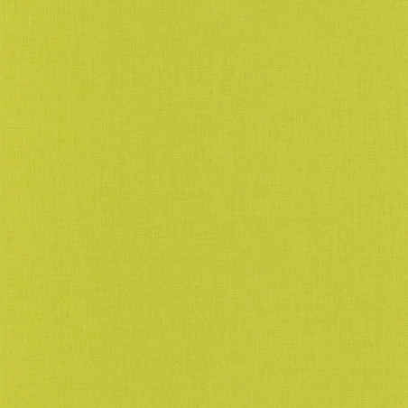 Papier peint vinyle sur intissé uni vert anis  SWING - Linen par Caselio - 68527483