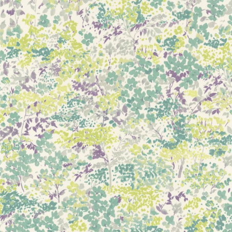 Papier peint intissé floral bleu et violet ESPRIT - Florescence par Casadeco - 82377338
