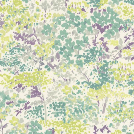 Papier peint intissé floral bleu et violet ESPRIT - Florescence par Casadeco - 82377338