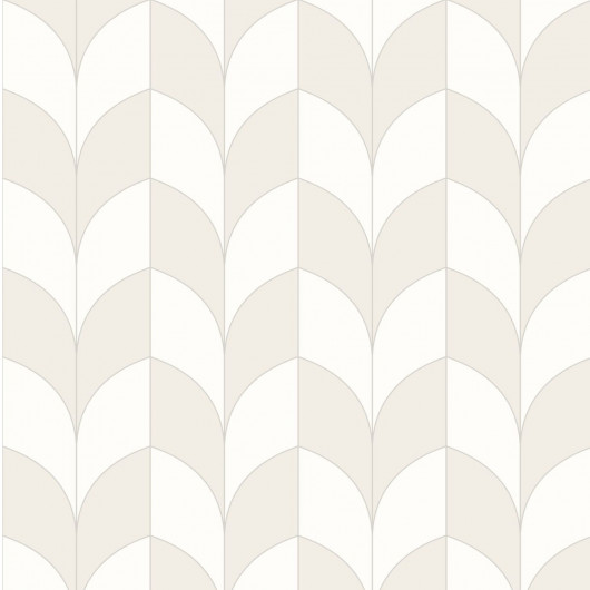 Papier peint intissé géométrique gris et blanc PARADOXE - Belle époque par Casadeco - 82259141