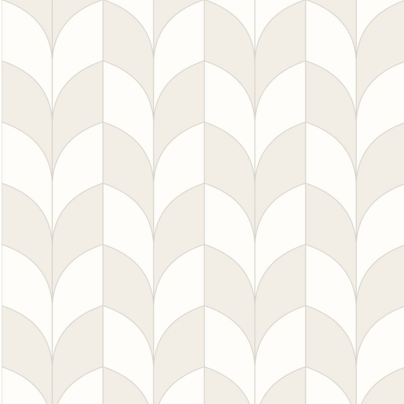Papier peint intissé géométrique gris et blanc PARADOXE - Belle époque par Casadeco - 82259141