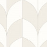 Papier peint intissé géométrique gris et blanc PARADOXE - Belle époque par Casadeco - 82259141