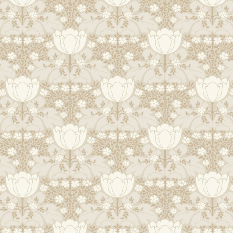 Papier peint intissé arabesques argent et bronze FOXTROT - Belle époque par Casadeco - 82231130