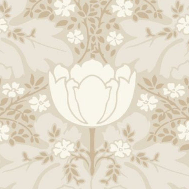 Papier peint intissé arabesques argent et bronze FOXTROT - Belle époque par Casadeco - 82231130