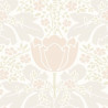 Papier peint intissé arabesques rose et vert pâle FOXTROT ROSE - Belle époque par Casadeco - 82237121