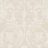 Papier peint intissé baroque blanc TRIANON - Montsegur par Casadeco - 86021218