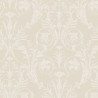 Papier peint intissé baroque blanc TRIANON - Montsegur par Casadeco - 86021218