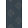 Papier peint vinyle sur intissé médaillon bleu et bronze irisé MEDAILLON PLACE - Ambassade par Casadeco - 81276101