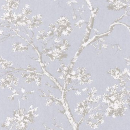 Papier peint intissé forêt taupe ARBRE - Fontainebleau par Casadeco - 81526106