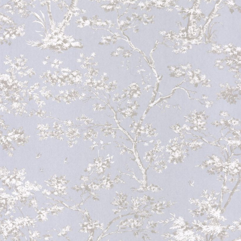 Papier peint intissé forêt taupe ARBRE - Fontainebleau par Casadeco - 81526106