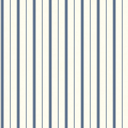 Papier peint vinyle sur intissé rayures bleu LEXINGTON - Rivage par Casadeco - 84046515
