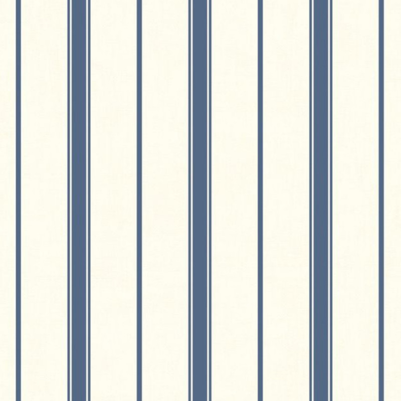 Papier peint vinyle sur intissé rayures bleu LEXINGTON - Rivage par Casadeco - 84046515