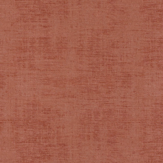 Papier peint vinyle sur intissé uni rouge tomette   JOHARA - Le Velours par Casamance - 74394146