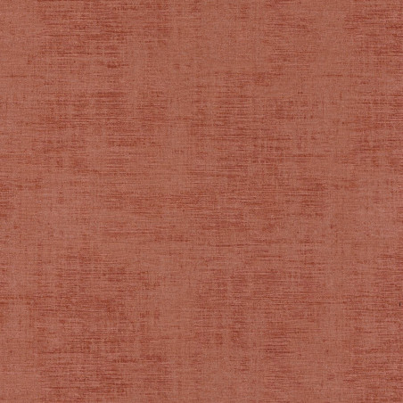 Papier peint vinyle sur intissé uni rouge tomette   JOHARA - Le Velours par Casamance - 74394146