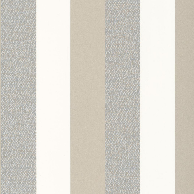 Papier peint intissé géométrique vert de gris et lin irisé PROSE - Misura par Casamance - 74491640