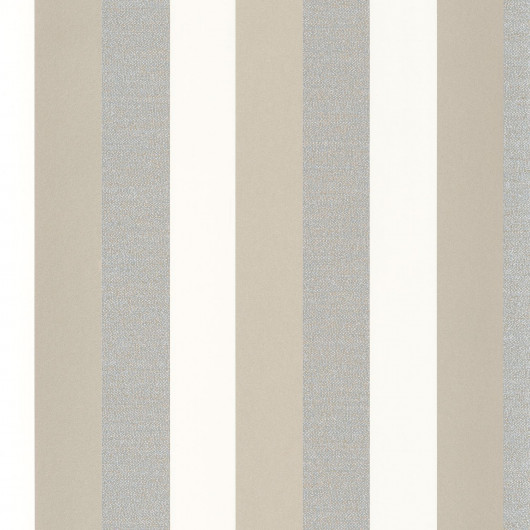 Papier peint intissé géométrique vert de gris et lin irisé PROSE - Misura par Casamance - 74491640