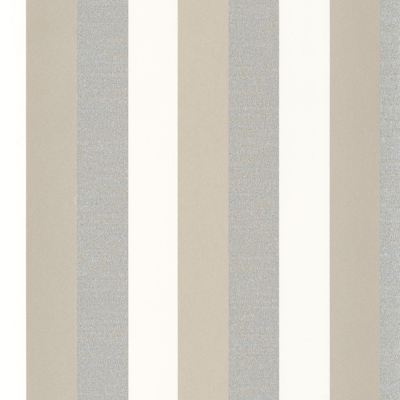 Papier peint intissé géométrique vert de gris et lin irisé PROSE - Misura par Casamance - 74491640