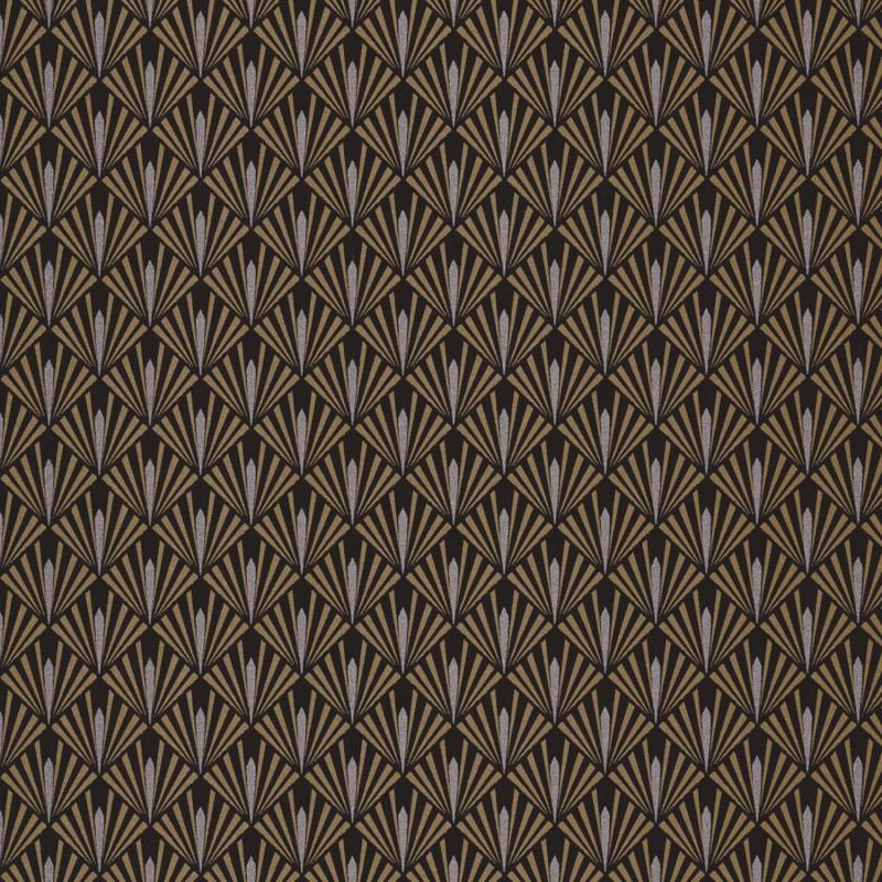 Papier peint intissé géométrique or et argent STEIN - Delta par Casamance - 73921150