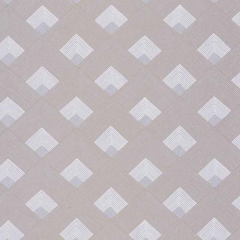 Papier peint intissé géométrique or et argent ONDES - Misura par Casamance - 74470722
