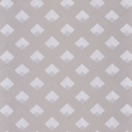 Papier peint intissé géométrique or et argent ONDES - Misura par Casamance - 74470722