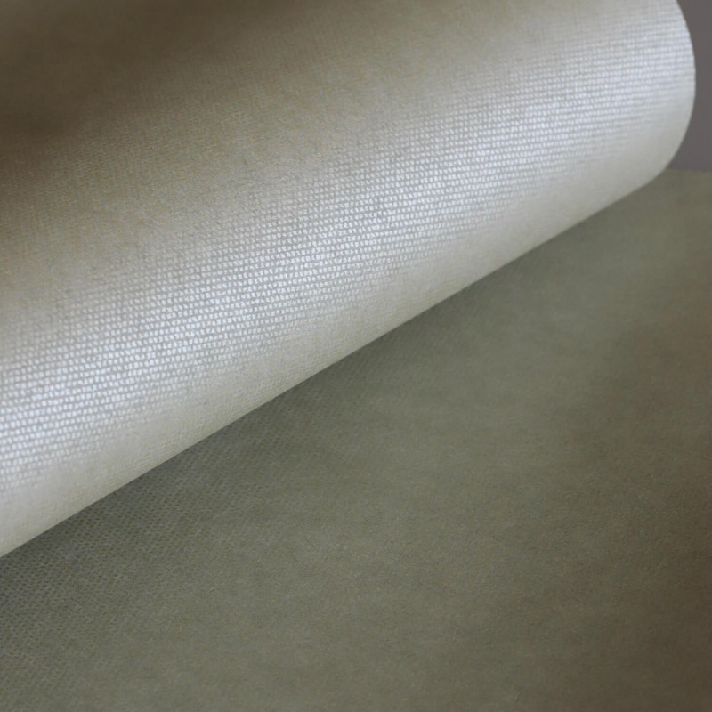 Papier peint intissé uni vert argile  ARGILE - Canevas par Casadeco - 82071709