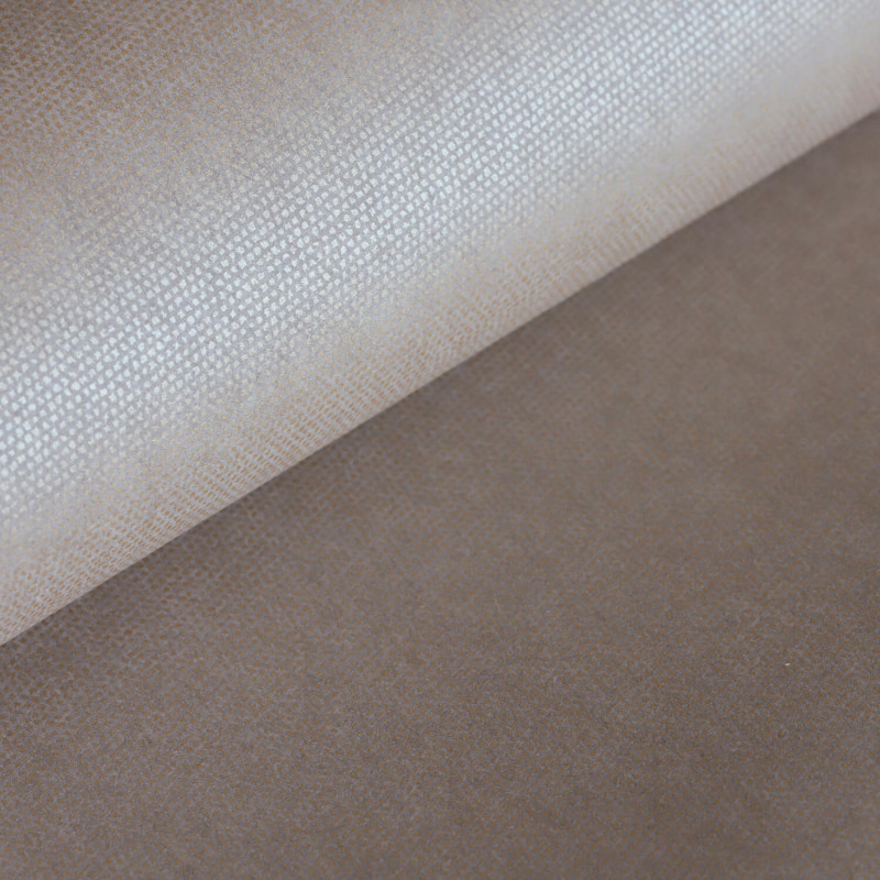 Papier peint intissé uni marron  CHATAIGNE - Canevas par Casadeco - 82072428