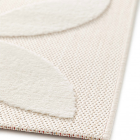 Tapis de salon - 160x230cm - Ethnique / Berbère écru et blanc cassé MAMBO par Balta