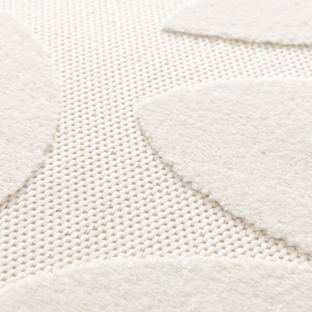 Tapis de salon - 160x230cm - Ethnique / Berbère écru et blanc cassé MAMBO par Balta
