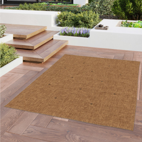 Tapis de salon - 160x230cm - Graphique / Géométrique corde naturelle ton sur ton JACK par Balta Tapis de salon - 160x230cm - Graphique / Géométrique corde naturelle ton sur ton JACK par Balta