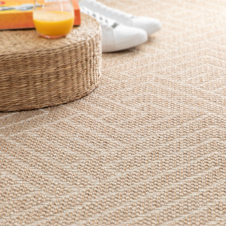 Tapis de salon - 160x230cm - Uni / Faux-uni beige GRACE par Balta