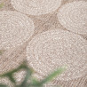 Tapis de salon - 160x230cm - Graphique / Géométrique écru et taupe INDY par Balta