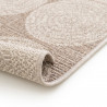 Tapis de salon - 160x230cm - Graphique / Géométrique écru et taupe INDY par Balta