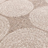 Tapis de salon - 160x230cm - Graphique / Géométrique écru et taupe INDY par Balta