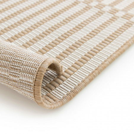 Tapis de salon - 140x200cm - Contemporain écru et corde naturelle Essenza par Balta Tapis de salon - 140x200cm - Contemporain écru et corde naturelle Essenza par Balta