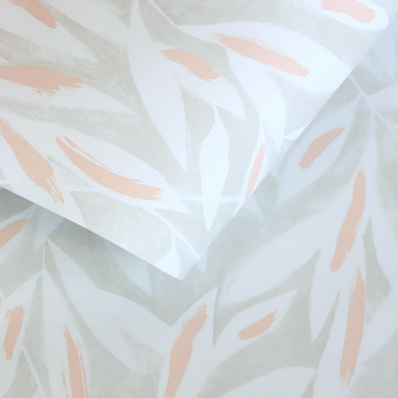 Papier peint intissé feuillage rose  TAMARIS - Jardins Suspendus par Casadeco - 85240155