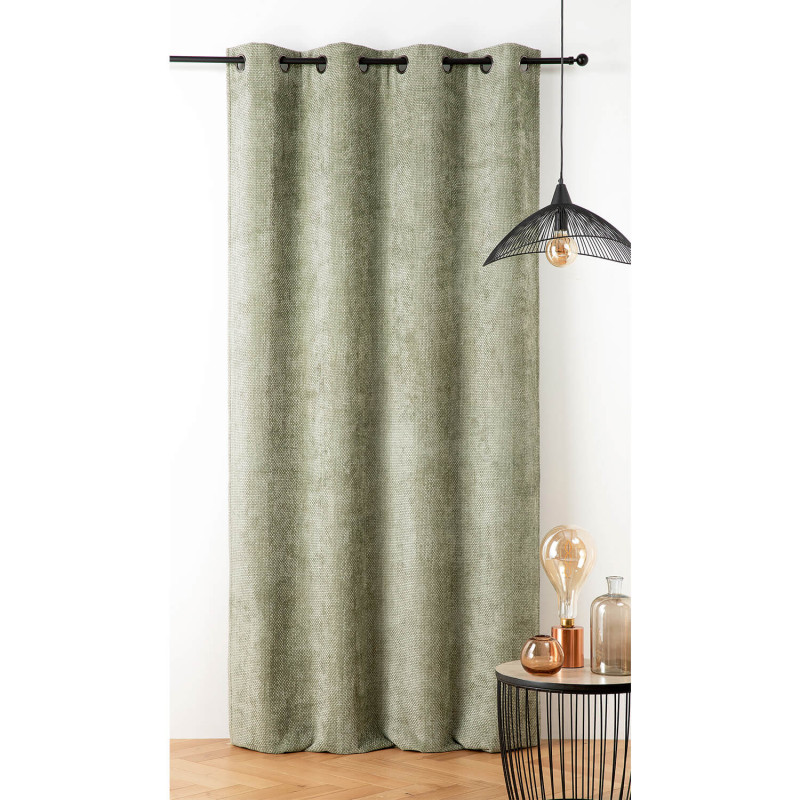 Prêt-à-Poser rideau - 135cmx260cm - vert litchen COLORADO par Linder