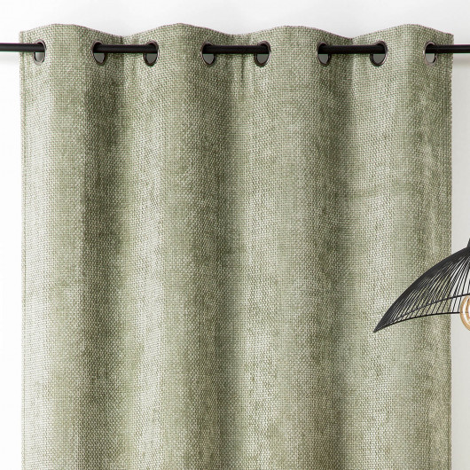 Prêt-à-Poser rideau - 135cmx260cm - vert litchen COLORADO par Linder